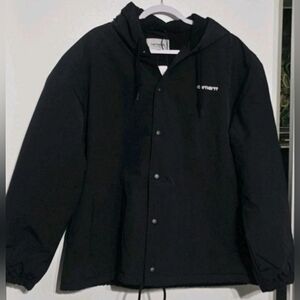 Carhartt WIP Coaches Jacket Black Mens Size Med NWT
